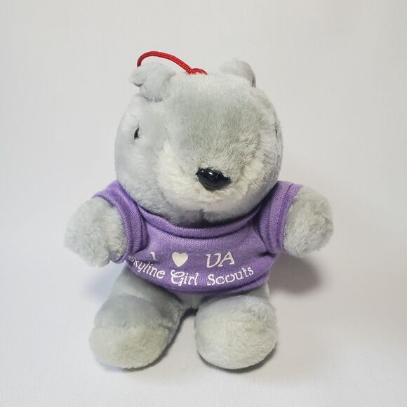 Vintage Squirrel Plush Removable Shirt Girl Scouts Virginia - Picture 1 of 3